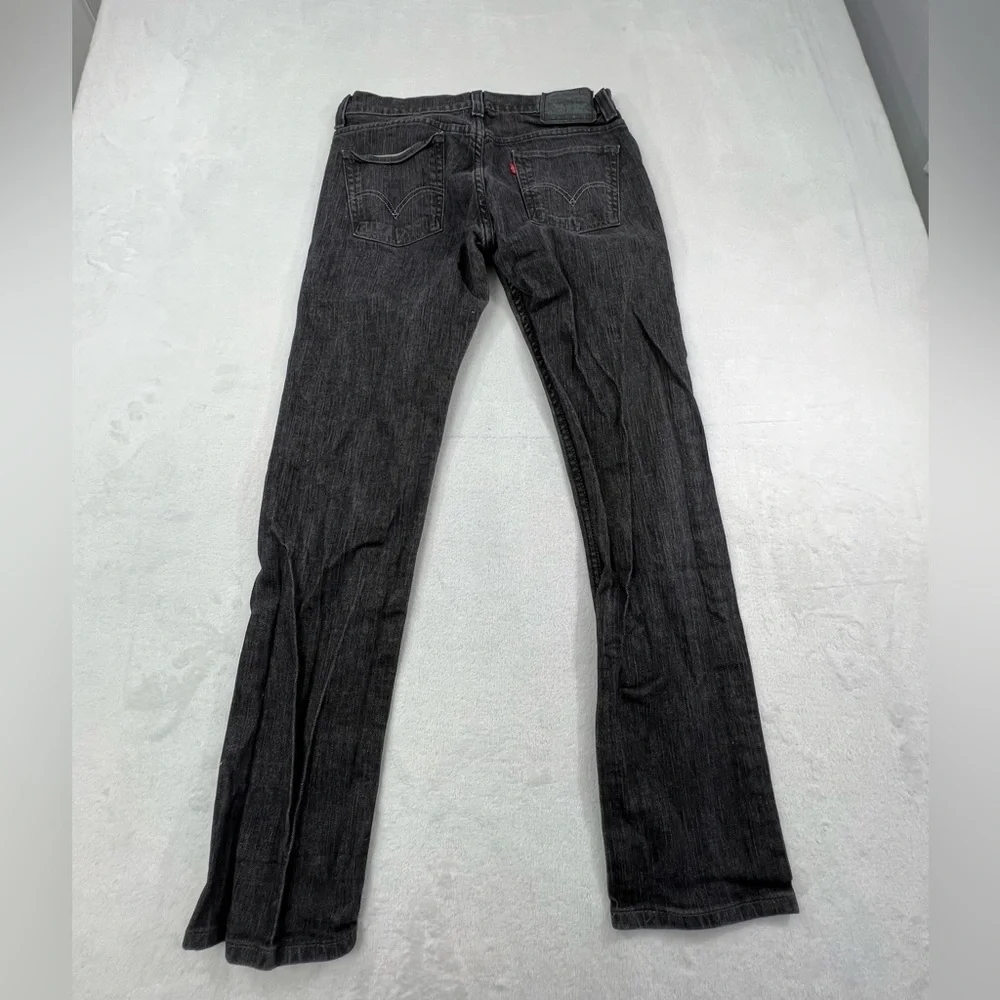 Levi Strauss 32x 30 Dark Gray‎ Silver 511 Cotton Blend Skinny Jeans